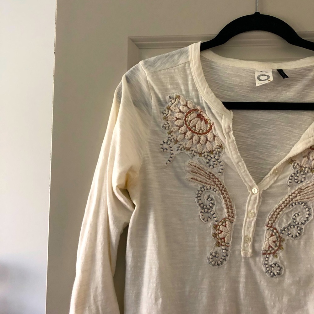 Anthropologie White Blouse